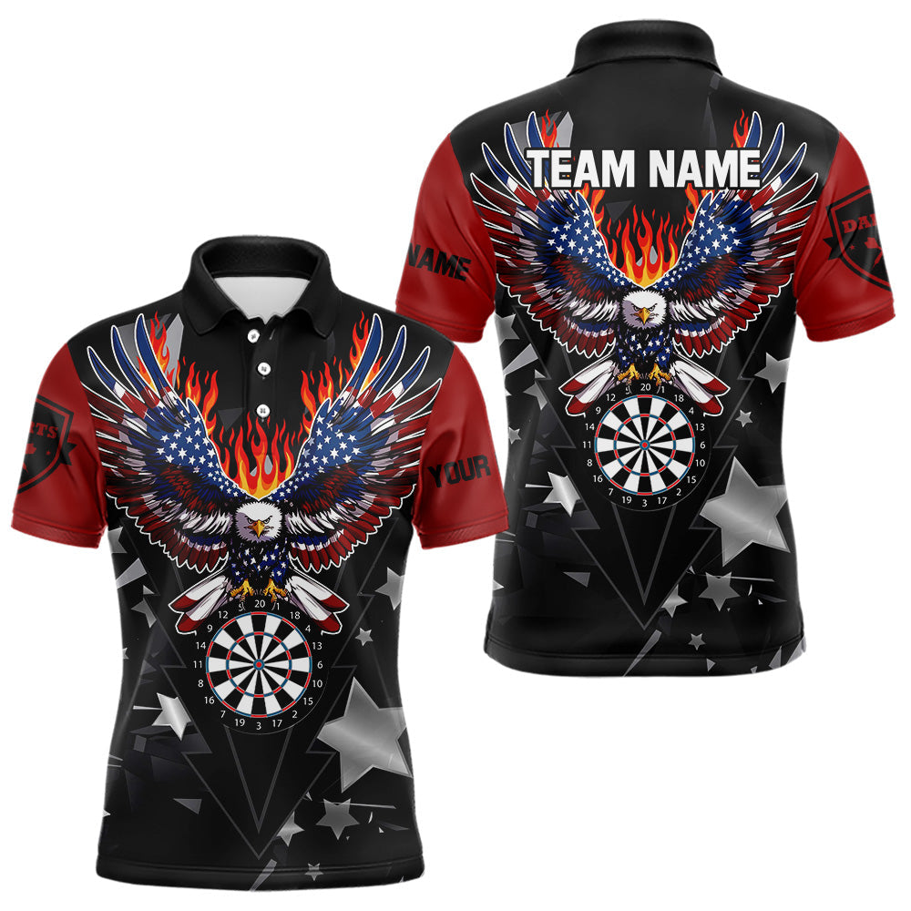 Personalized Fire American Flag Eagle Darts Custom Pride Patriotic Dart