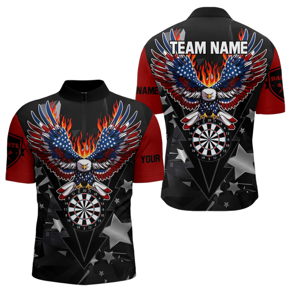 Personalized Fire American Flag Eagle Darts Custom Pride Patriotic Dart