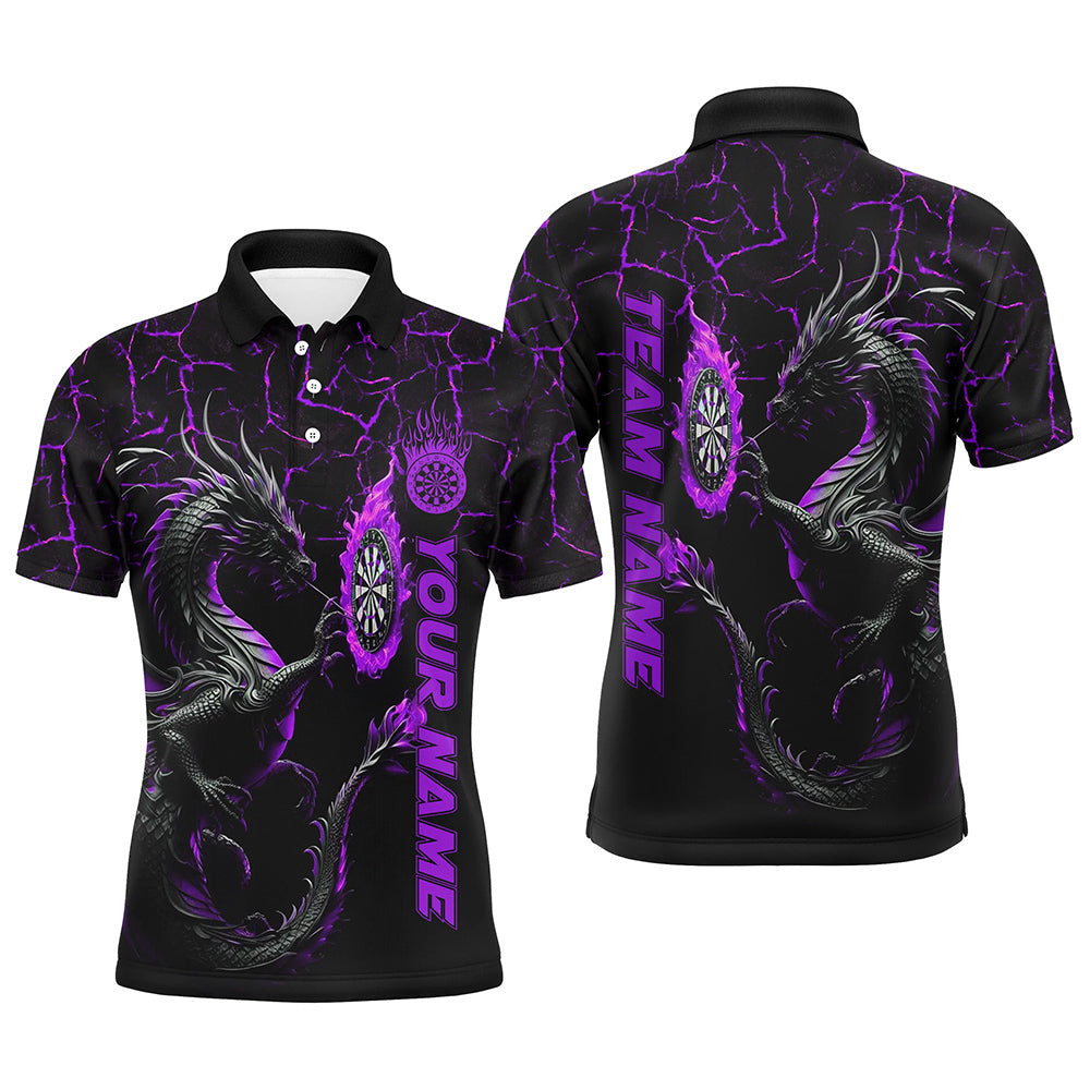 Personalized Purple Big Dragon 3D Printed Darts Custom Team League Darts