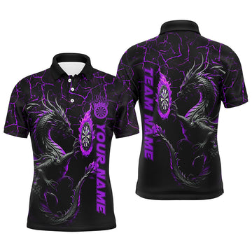 Personalized Purple Big Dragon 3D Printed Darts Custom Team League Darts
