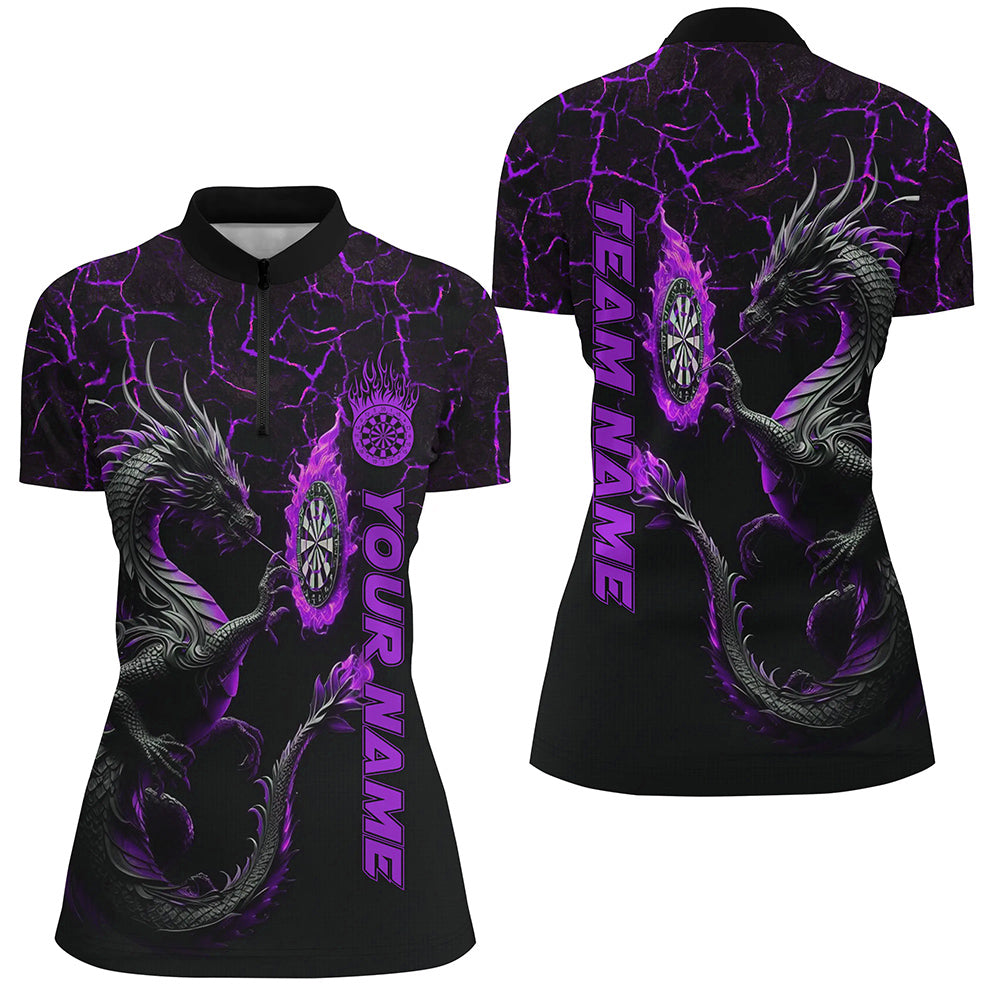 Personalized Purple Big Dragon 3D Printed Darts Custom Team League Darts
