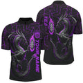 Personalized Purple Big Dragon 3D Printed Darts Custom Team League Darts