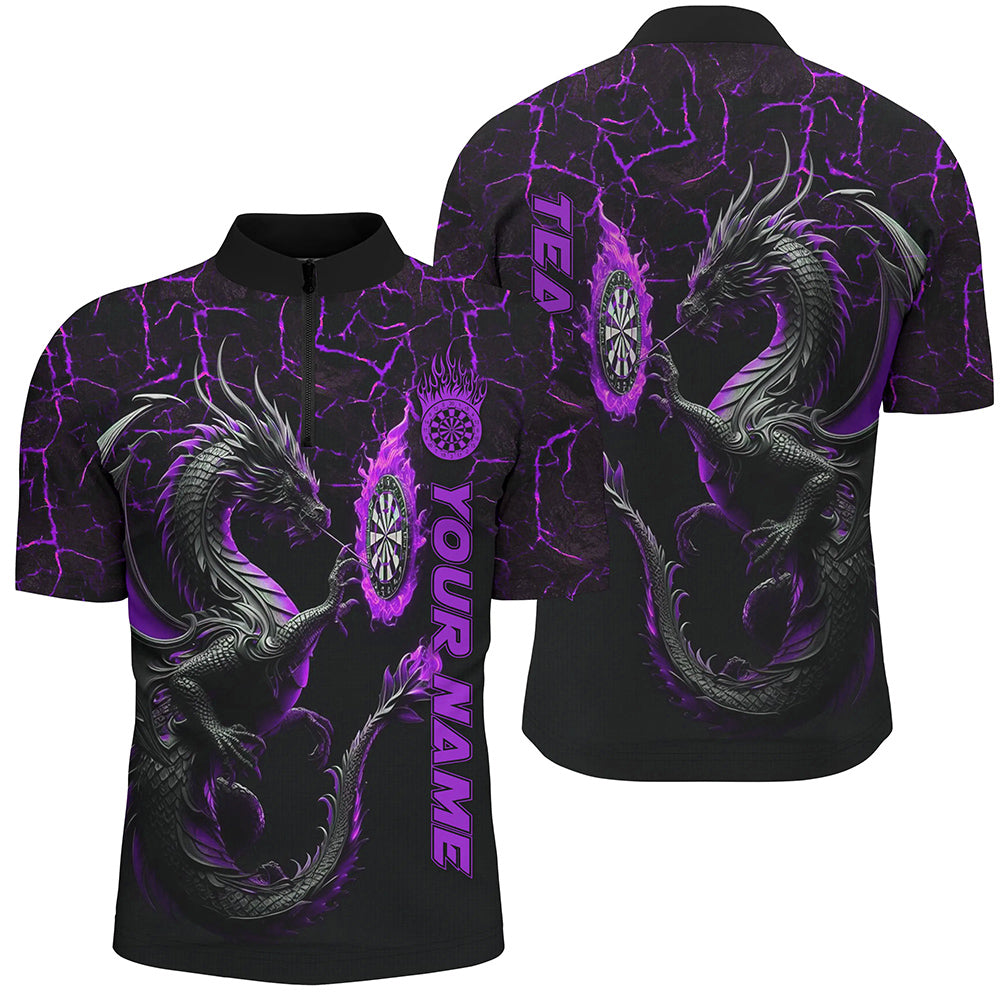 Personalized Purple Big Dragon 3D Printed Darts Custom Team League Darts