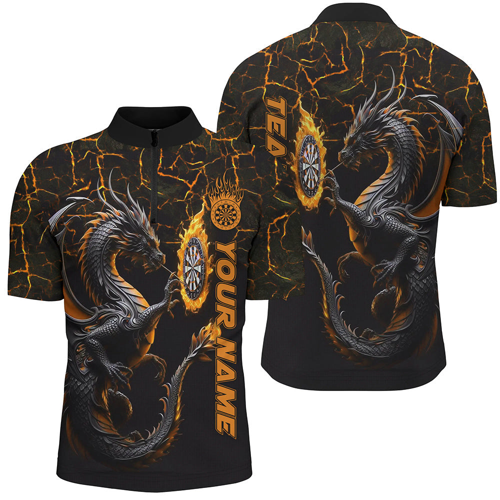 Personalized Orange Big Dragon 3D Printed Darts Custom Team League Darts