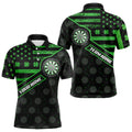 Green Shamrock Retro US Flag Patriotic Darts Custom St Patrick Day Darts