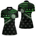 Green Shamrock Retro US Flag Patriotic Darts Custom St Patrick Day Darts
