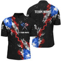 Customized Grunge US Flag Smoke Darts and Quarter-Zip, Patriotic Darts