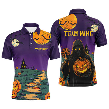 Purple Halloween Spook Night Custom Men Dart, Scary Death Skeleton Halloween Darts Gifts
