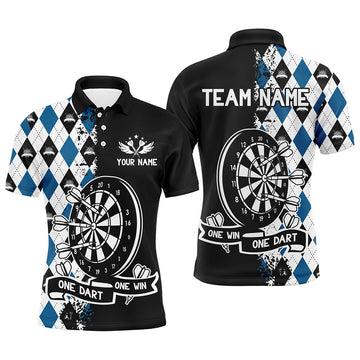 One Dart One Win Custom Argyle Darts, Funny Darts Team Best Dart