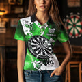 Lightning Grunge Dartboard Custom 3D Printed Darts, Darts Team |Green