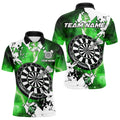 Lightning Grunge Dartboard Custom 3D Printed Darts, Darts Team |Green