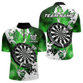 Lightning Grunge Dartboard Custom 3D Printed Darts, Darts Team |Green