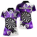 Lightning Grunge Dartboard Custom 3D Printed Darts, Darts Team |Purple