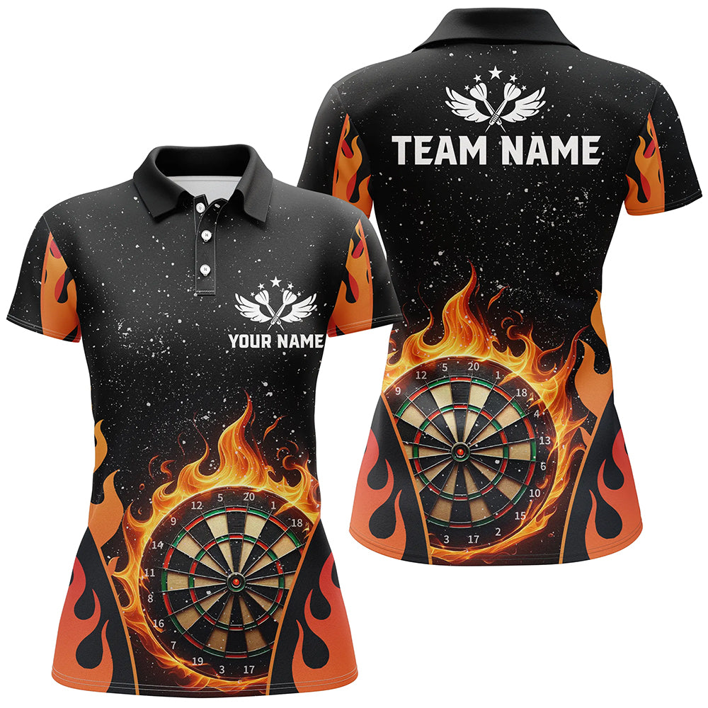 Personalized Orange Darts Flaming Men Darts Custom Team Darts League