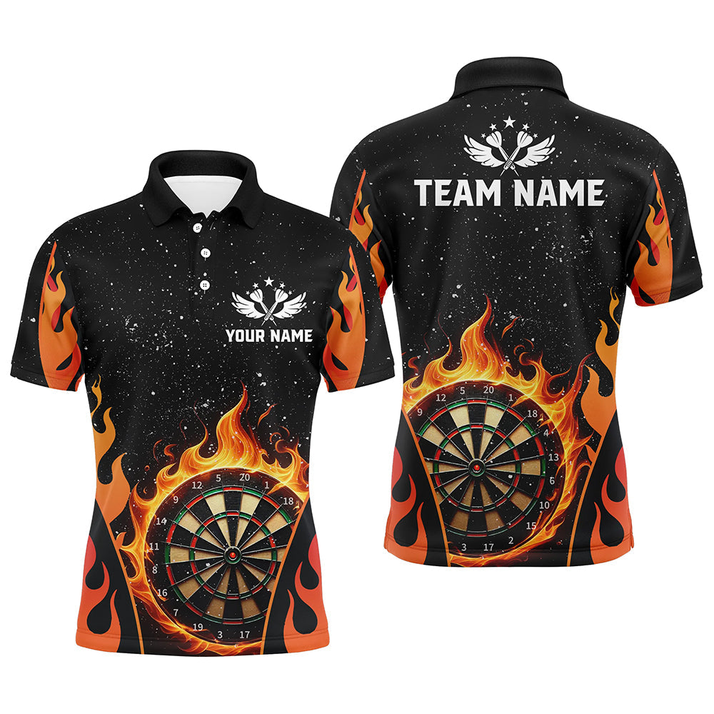 Personalized Orange Darts Flaming Men Darts Custom Team Darts League