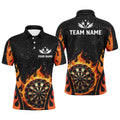 Personalized Orange Darts Flaming Men Darts Custom Team Darts League