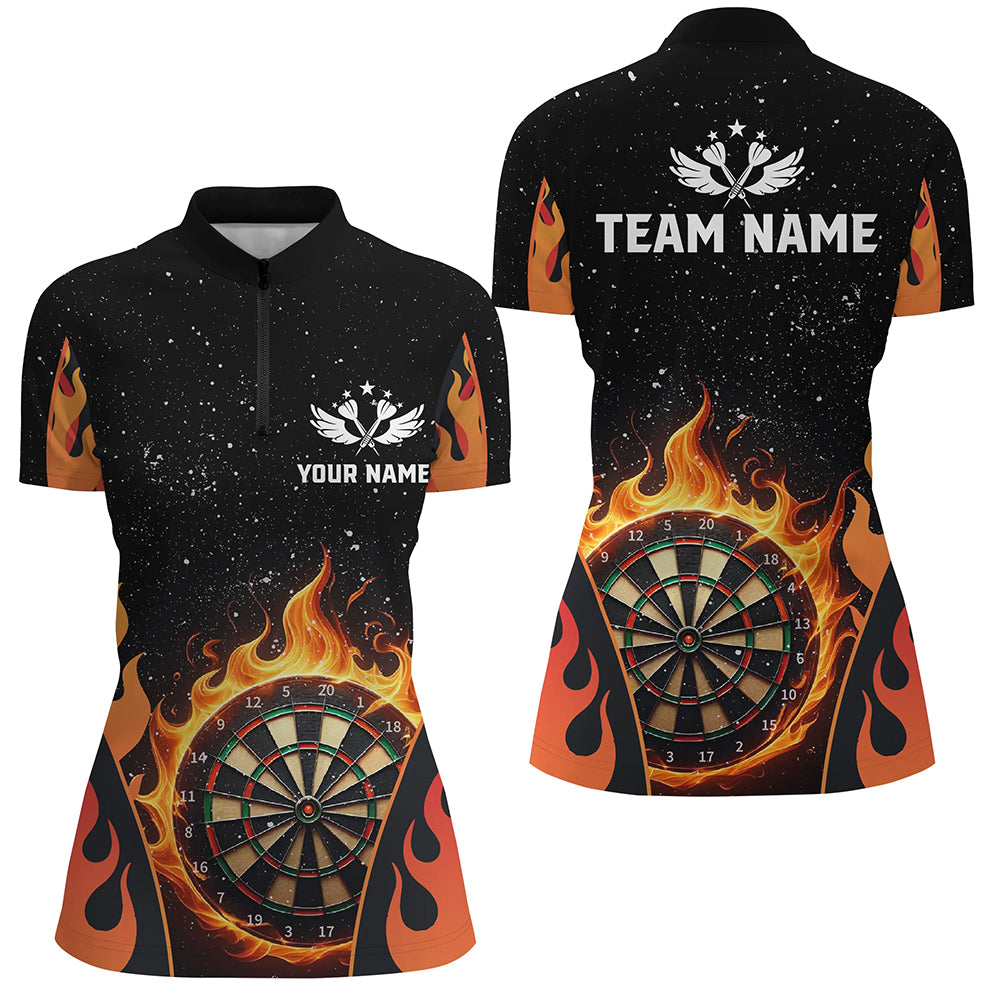 Personalized Orange Darts Flaming Men Darts Custom Team Darts League