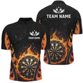 Personalized Orange Darts Flaming Men Darts Custom Team Darts League