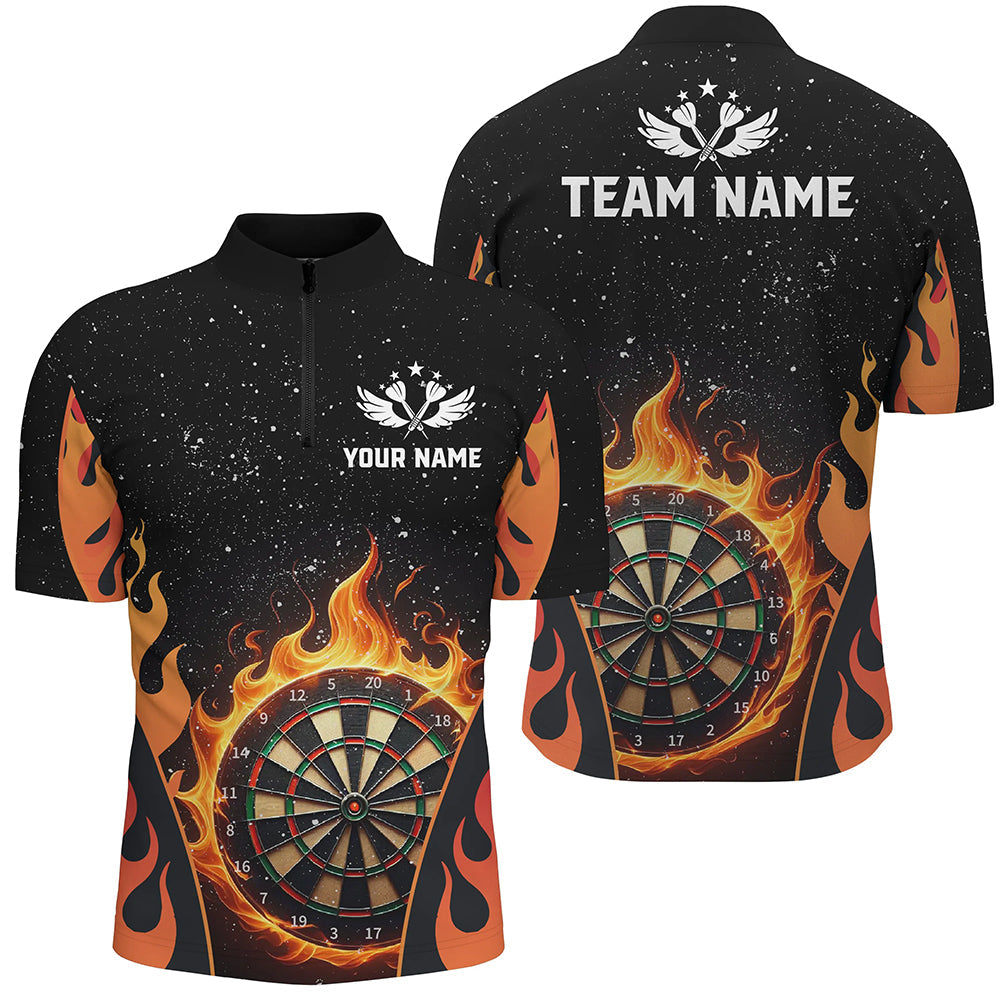 Personalized Orange Darts Flaming Men Darts Custom Team Darts League