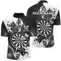 Lightning Grunge Dartboard Custom 3D Printed Darts, Darts Team |Black