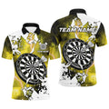 Lightning Grunge Dartboard Custom 3D Printed Darts, Darts Team |Yellow