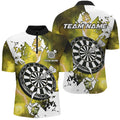 Lightning Grunge Dartboard Custom 3D Printed Darts, Darts Team |Yellow