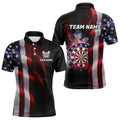 Personalized Lightning American Flag Dartboard Smoke Dart Team Patriotic Dart