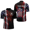 Personalized Lightning American Flag Dartboard Smoke Dart Team Patriotic Dart