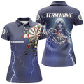 Personalized Skeleton Darts Thunder Lightning Blue 3D Printed Men Dart, Darts