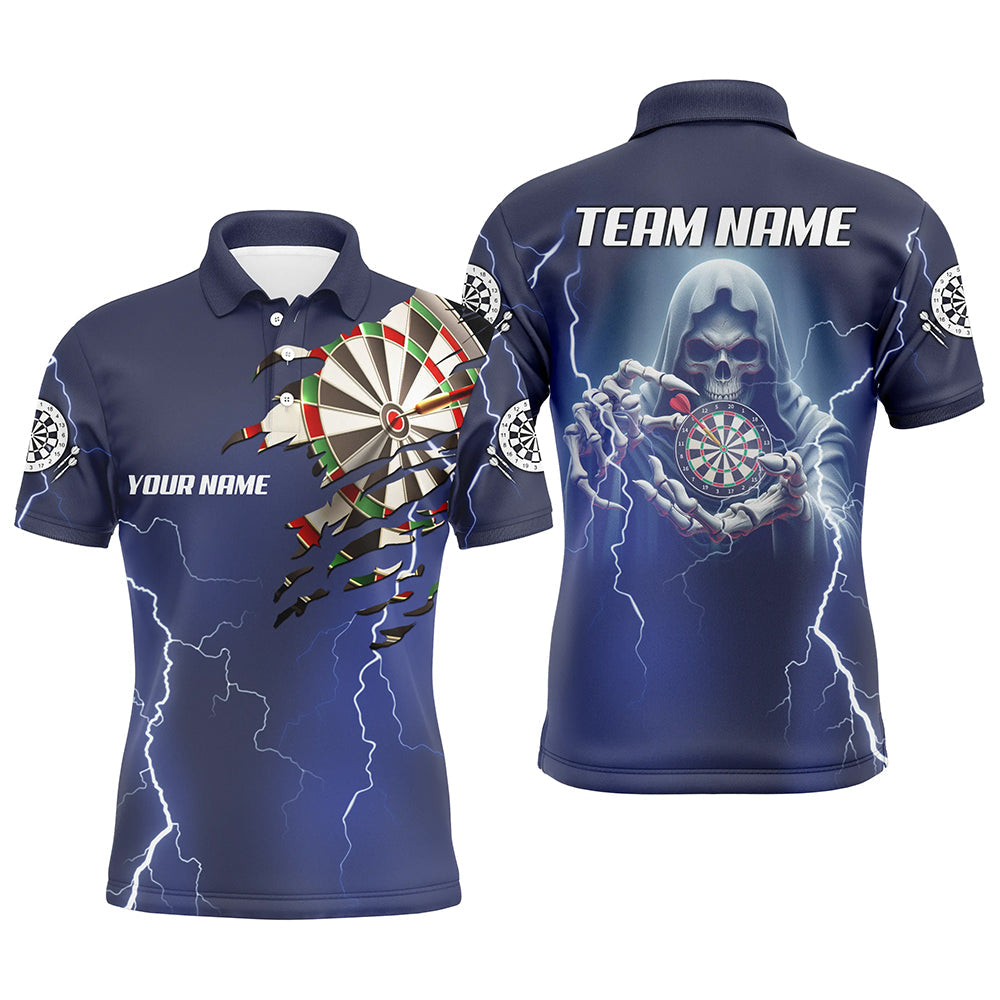 Personalized Skeleton Darts Thunder Lightning Blue 3D Printed Men Dart, Darts