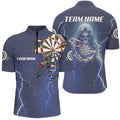 Personalized Skeleton Darts Thunder Lightning Blue 3D Printed Men Dart, Darts