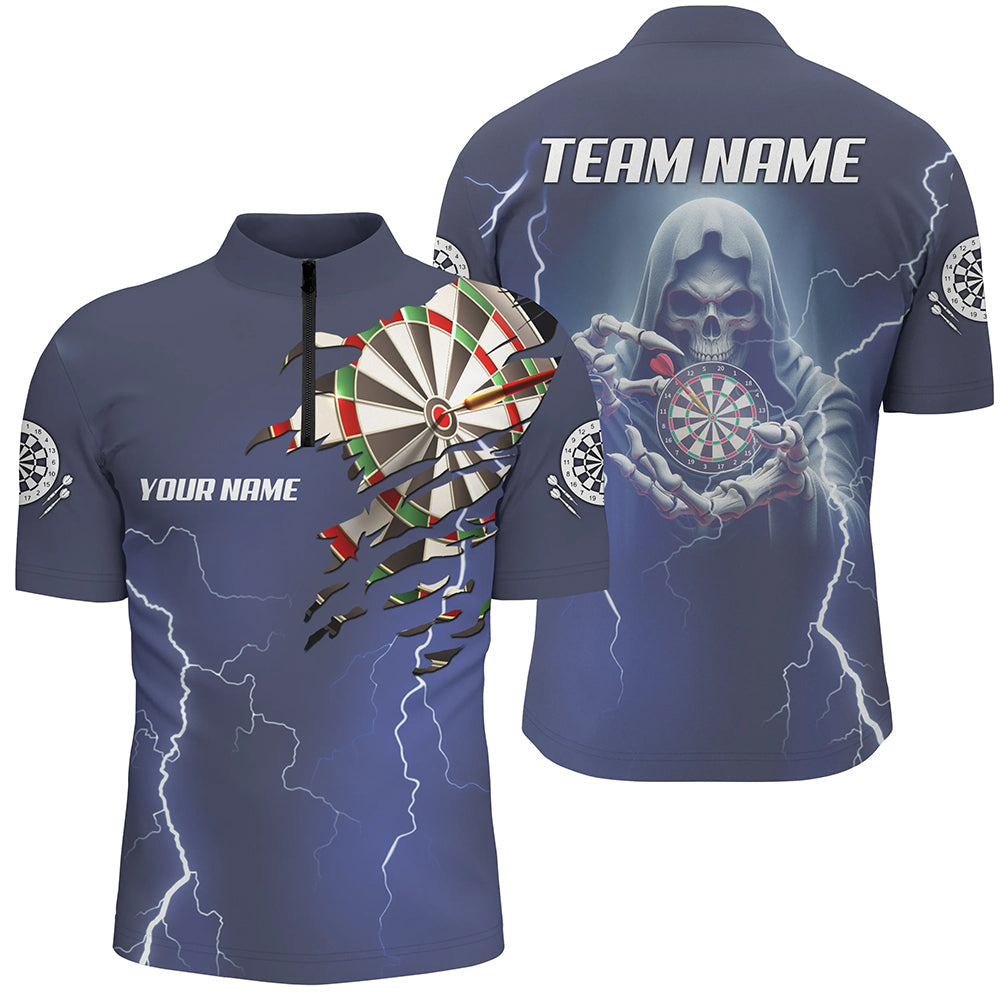 Personalized Skeleton Darts Thunder Lightning Blue 3D Printed Men Dart, Darts