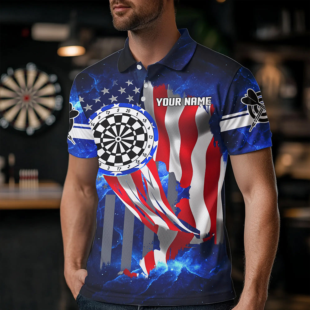 American Flag Darts Board Blue Galaxy Men Darts Custom Patriotic League Darts