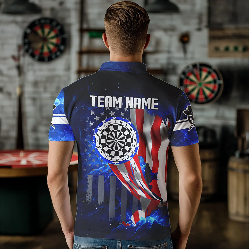 American Flag Darts Board Blue Galaxy Men Darts Custom Patriotic League Darts