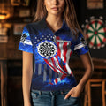 American Flag Darts Board Blue Galaxy Men Darts Custom Patriotic League Darts