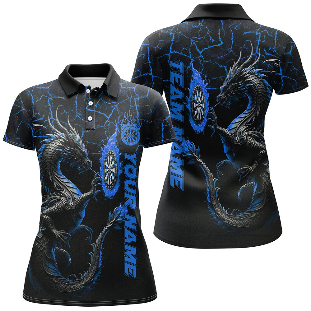 Personalized Blue Big Dragon 3D Printed Darts Custom Team League Darts
