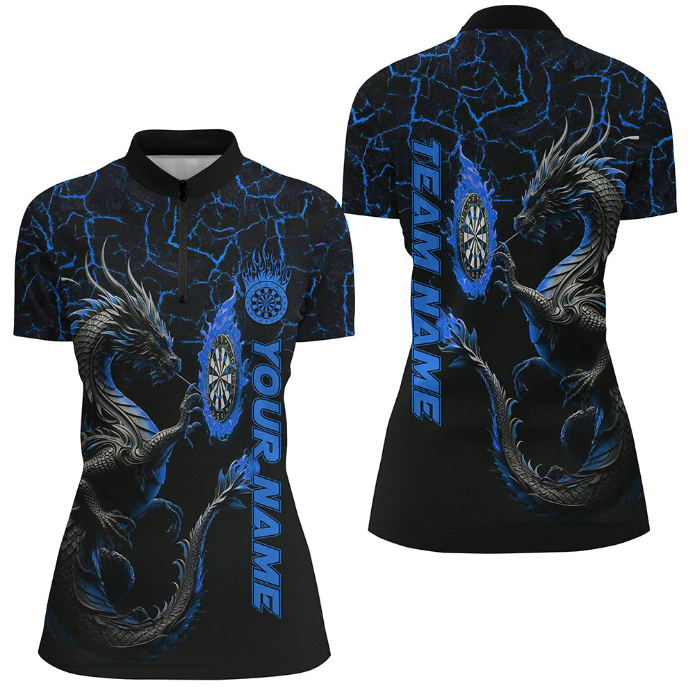 Personalized Blue Big Dragon 3D Printed Darts Custom Team League Darts