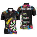 Funny Dartboards Colorful Paint Aim Shoot Swear Repeat Custom Men Darts, Dart |Black