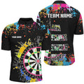 Funny Dartboards Colorful Paint Aim Shoot Swear Repeat Custom Men Darts, Dart |Black