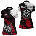 Retro Black Red Grunge Pattern Darts, Custom Men Dart Team Dart