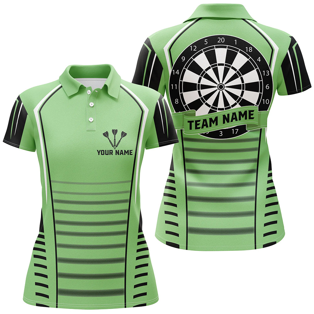Personalized Dartboard Black Green Darts Men Quarter-Zip Custom Darts Team