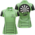 Personalized Dartboard Black Green Darts Men Quarter-Zip Custom Darts Team