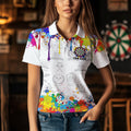 Funny Dartboard Colorful Paint Splash Custom Dart, Best Team Dart |White