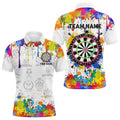 Funny Dartboard Colorful Paint Splash Custom Dart, Best Team Dart |White