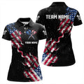 Customized Grunge US Flag Smoke Darts and Quarter-Zip, Patriotic Darts