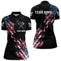 Customized Grunge US Flag Smoke Darts and Quarter-Zip, Patriotic Darts