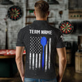 Customized Grunge US Flag Smoke Darts and Quarter-Zip, Patriotic Darts