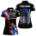 Customized Grunge US Flag Smoke Darts and Quarter-Zip, Patriotic Darts