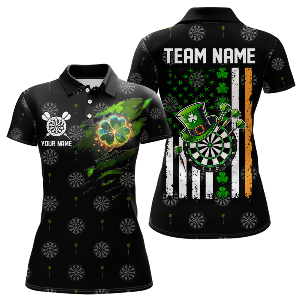Irish American Flag Saint Patrick Day Dart Custom Luckiest Shamrock Dart