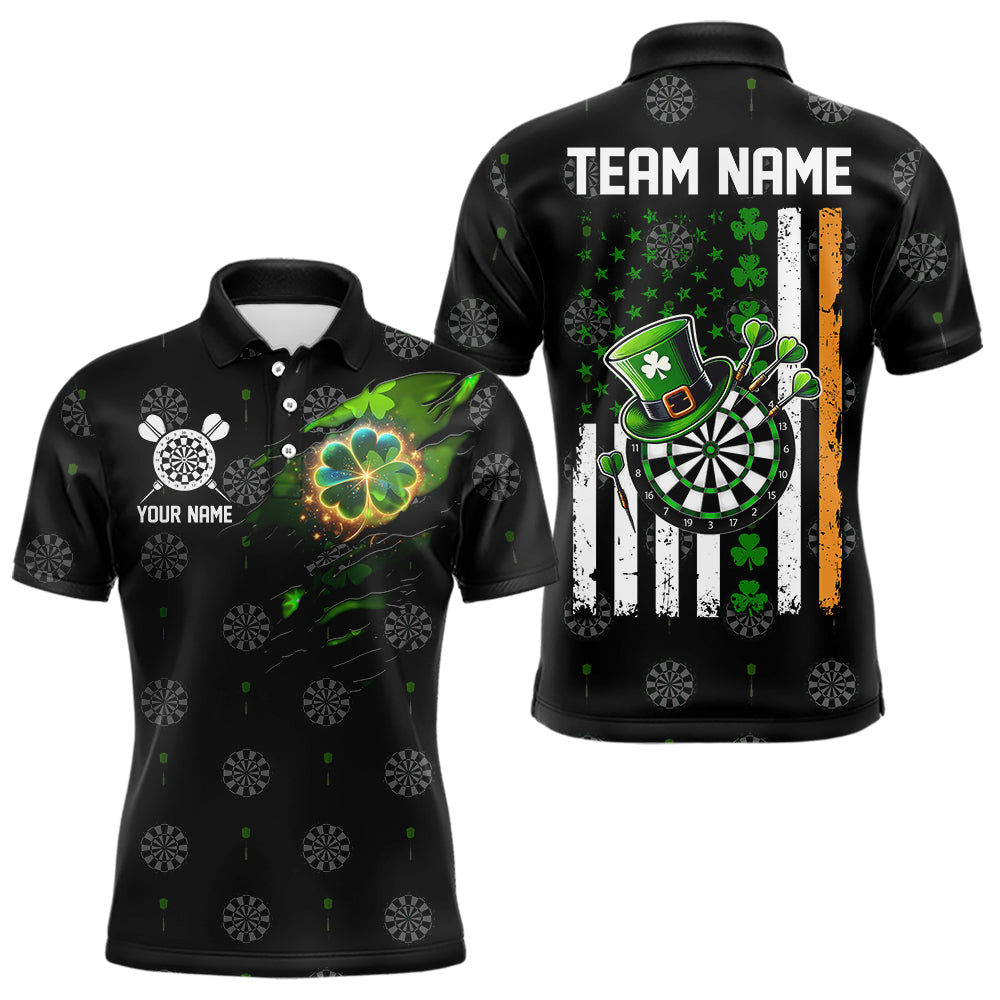 Irish American Flag Saint Patrick Day Dart Custom Luckiest Shamrock Dart